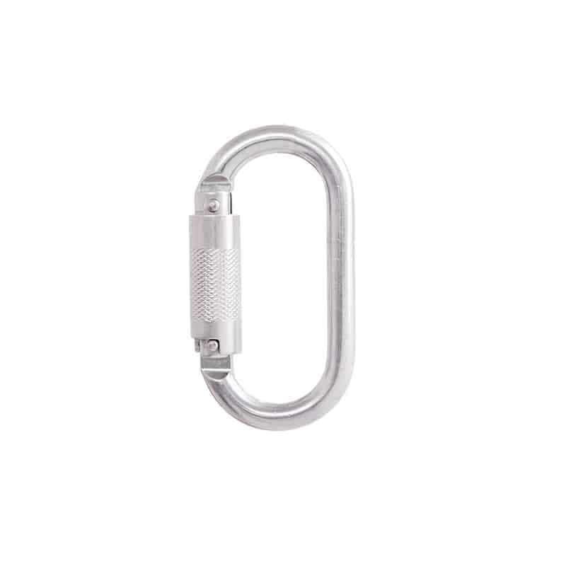 Mousqueton ovale acier double action KRATOS SAFETY